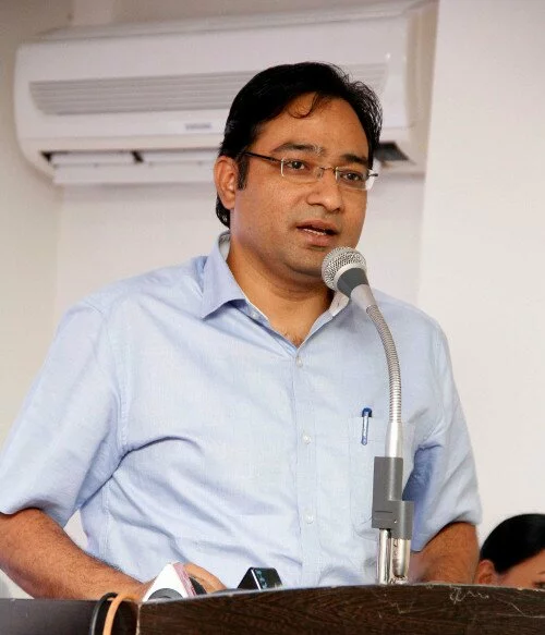 Hyderabad Collector Mukesh Kumar Meena addressing the gathering
